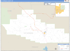 Hot Springs County, WY Digital Map Basic Style